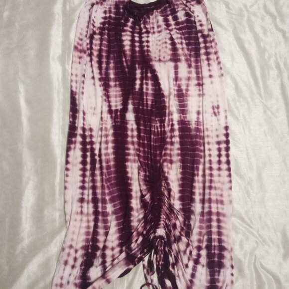 New Lane Bryant women's sleeveless burgundy tie-dye dress size14/16 rayon/spand - Picture 3 of 8